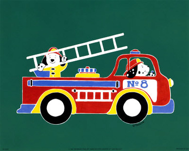 Dogs on Firetruck II