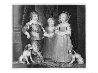 Charles I Charles James Mary and Their Dogs