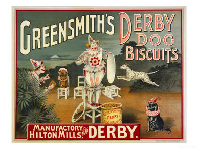 Circus Dogs Advertising Greensmiths Derby Dog Biscuits